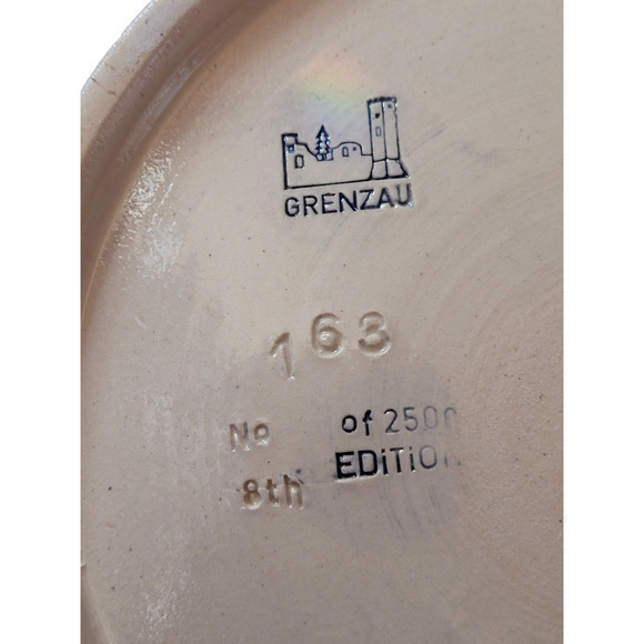 Vintage‎ Christmas Western Germany Weihnachten Salt Glaze 1985 Wall Décor Plate - Picture 9 of 12